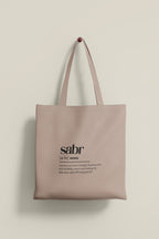Sabr Tote Bag